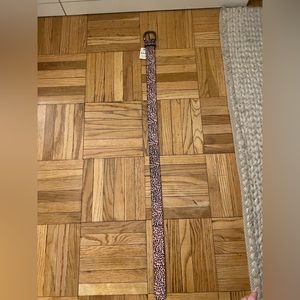 Free People pink/black cheetah print belt